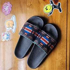 Native print sandals